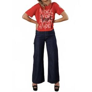 NEW ALL OF US amore wide boy tee in red